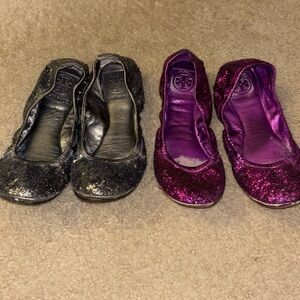Tory Burch glitter flats size 7